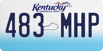 KY license plate 483MHP