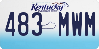 KY license plate 483MWM