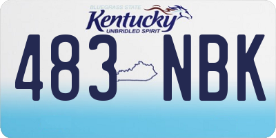 KY license plate 483NBK