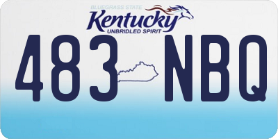KY license plate 483NBQ