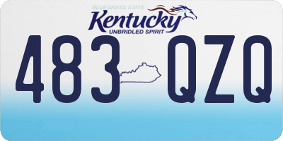 KY license plate 483QZQ