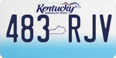 KY license plate 483RJV