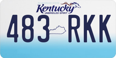 KY license plate 483RKK