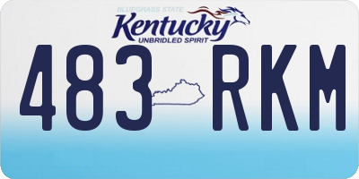 KY license plate 483RKM