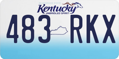KY license plate 483RKX