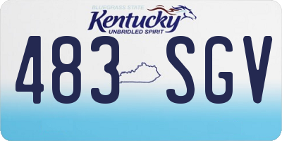 KY license plate 483SGV