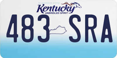 KY license plate 483SRA