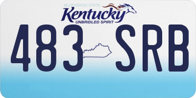 KY license plate 483SRB