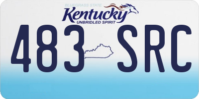 KY license plate 483SRC