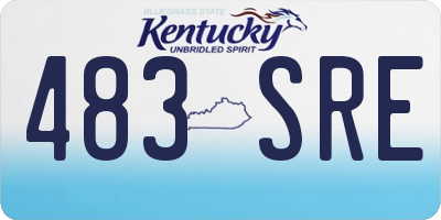 KY license plate 483SRE