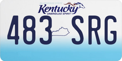 KY license plate 483SRG