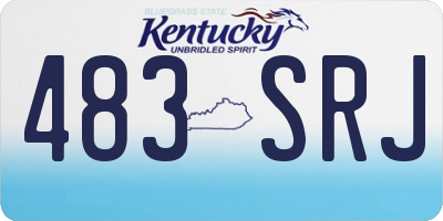 KY license plate 483SRJ