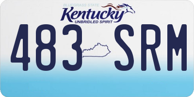 KY license plate 483SRM