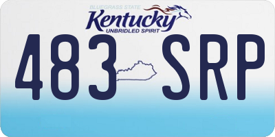 KY license plate 483SRP