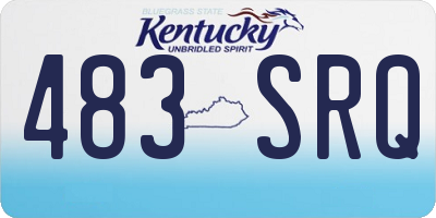 KY license plate 483SRQ