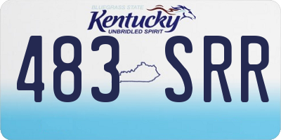 KY license plate 483SRR