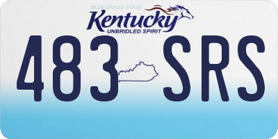 KY license plate 483SRS