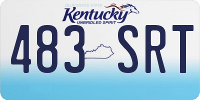 KY license plate 483SRT