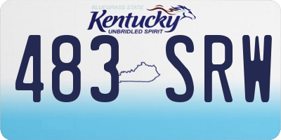 KY license plate 483SRW