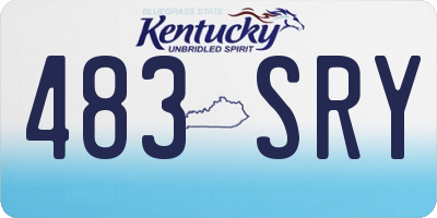 KY license plate 483SRY