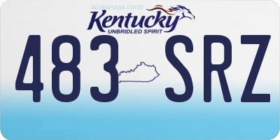 KY license plate 483SRZ