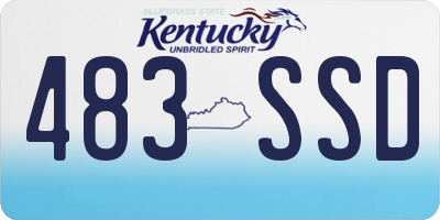 KY license plate 483SSD