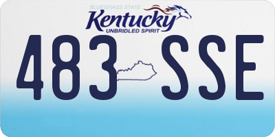 KY license plate 483SSE