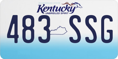 KY license plate 483SSG
