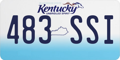 KY license plate 483SSI