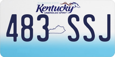KY license plate 483SSJ