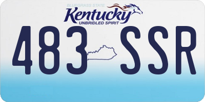 KY license plate 483SSR