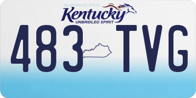 KY license plate 483TVG