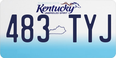 KY license plate 483TYJ