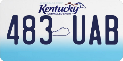 KY license plate 483UAB