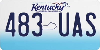 KY license plate 483UAS