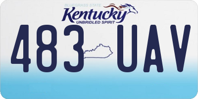 KY license plate 483UAV