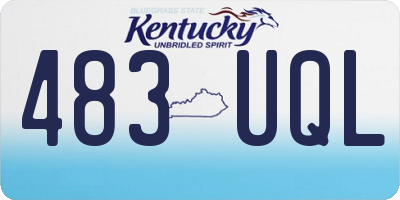 KY license plate 483UQL