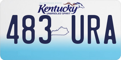 KY license plate 483URA