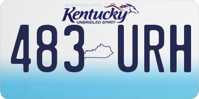 KY license plate 483URH