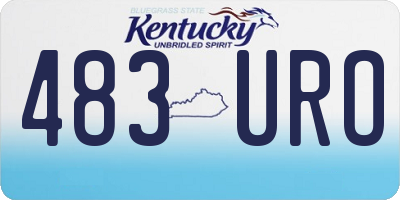 KY license plate 483URO