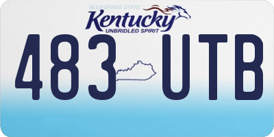 KY license plate 483UTB