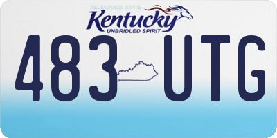 KY license plate 483UTG