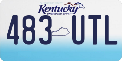 KY license plate 483UTL