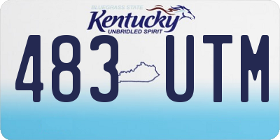 KY license plate 483UTM