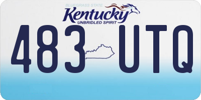 KY license plate 483UTQ