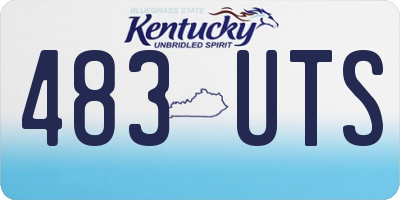 KY license plate 483UTS
