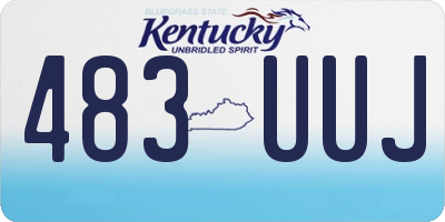 KY license plate 483UUJ