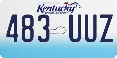 KY license plate 483UUZ