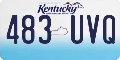 KY license plate 483UVQ