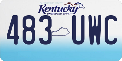 KY license plate 483UWC